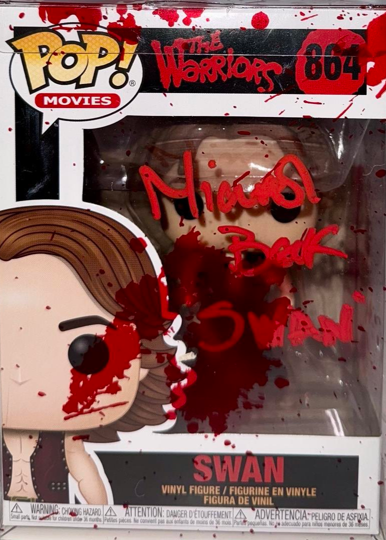 Michael Beck Signed Funko Pop #864 "Swan" (The Warriors) - Beckett COA #02